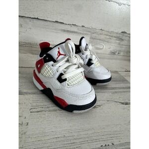 Jordan 4 Red Cement Toddler Size 5C BQ7670-161 Fire Red AJ4 Retro Baby